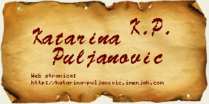 Katarina Puljanović vizit kartica